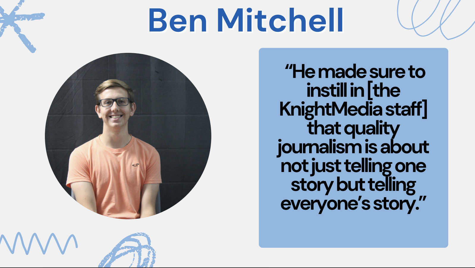 What the KnighMedia class of 25' has learned from Mr. Block